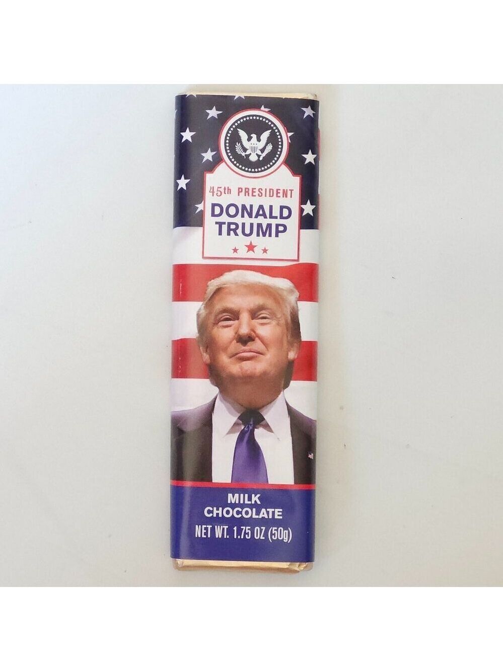 45th President Donald Trump Chocolate Bar ASTOR CHOCOLATE Collector Edition